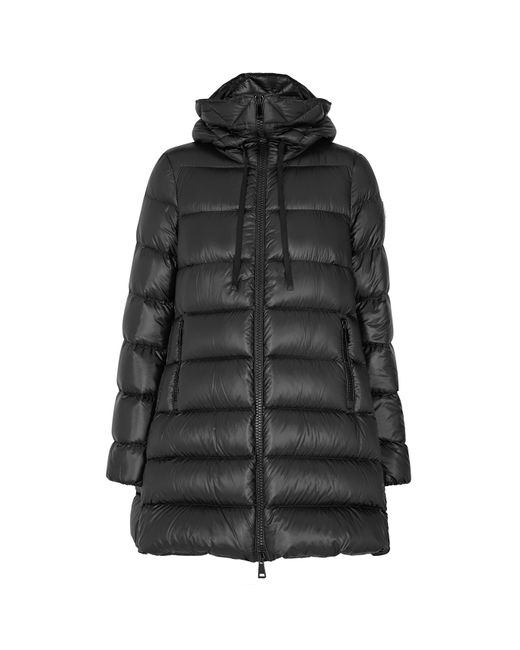 Moncler Black Suyen Quilted Shell Coat