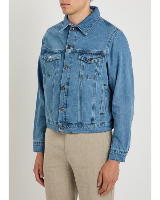 Percival Blue Western Denim Jacket for men