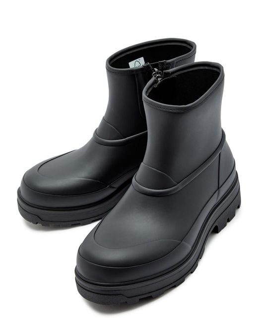 Kassl Black X Tretorn Estelle Rubber Wellington Ankle Boots
