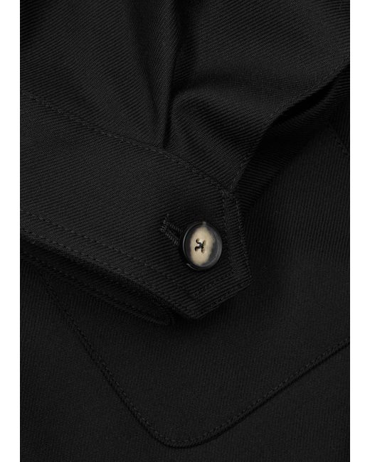 Second Layer Black Decatito Wool Jacket for men