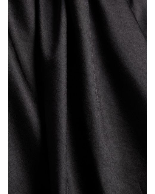 Vince Black Fluid Satin Bias Trousers