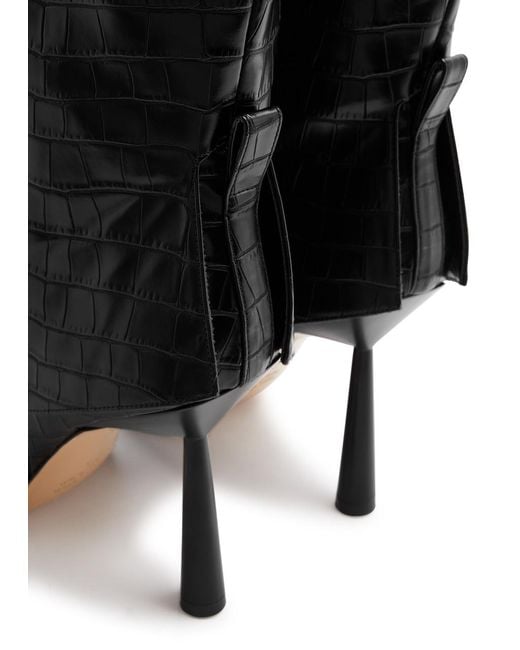 Gia Borghini Black Rosie 31 100 Leather Knee-high Boots