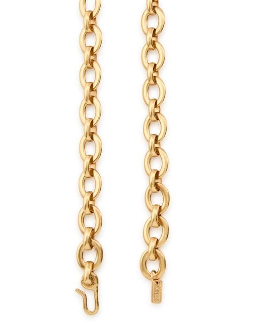 Chloé Metallic Pompoms Tassle-Tone Brass Belt