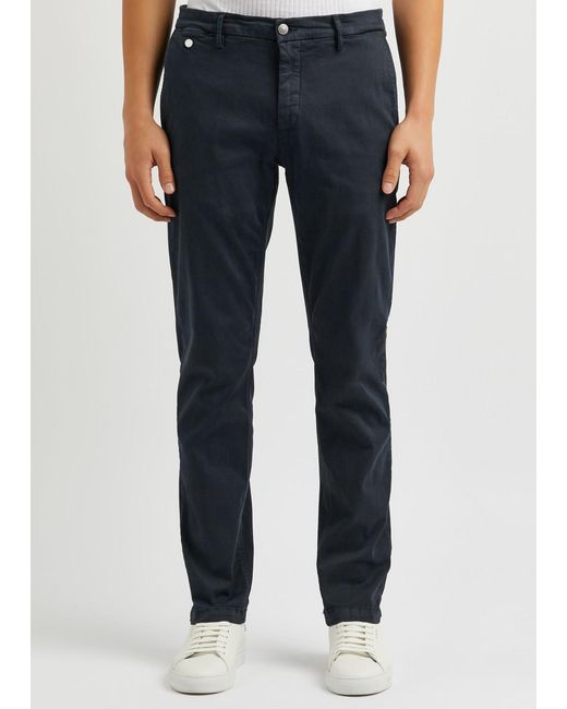 Replay Blue Benni Hyperflex X. Lite Cotton-blend Chinos for men