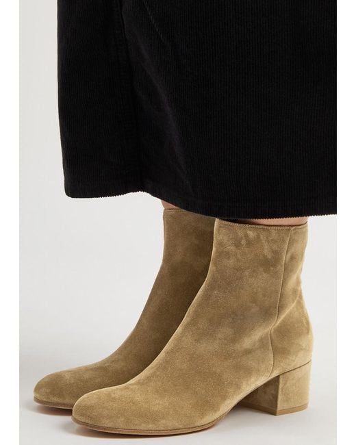 Gianvito Rossi Brown Camoscio Stivale 45 Suede Ankle Boots