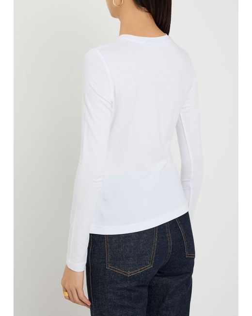 Varley White Edna Jersey Top
