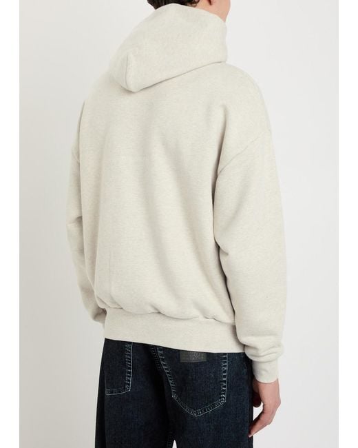 MKI Miyuki-Zoku White Superweight Hooded Cotton Sweatshirt for men