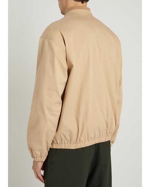 Drole de Monsieur Natural Le Blouson Drôle Logo Stretch-Cotton Jacket for men