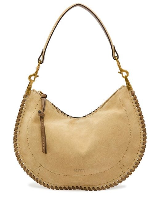 Isabel Marant Natural Oskan Suede Shoulder Bag