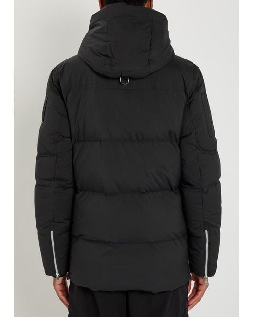 Moose Knuckles Black Everest Padded Shell Jacket for men