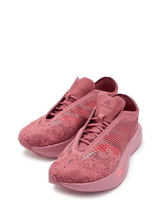Stella McCartney Pink Adidas X Adizero Mesh-Knit Sneakers