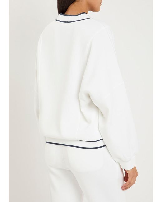 Varley Blue Decker Off Court Stretch-Jersey Cardigan