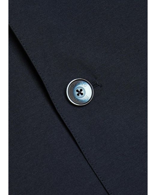 Herno Blue Woven Jacket for men