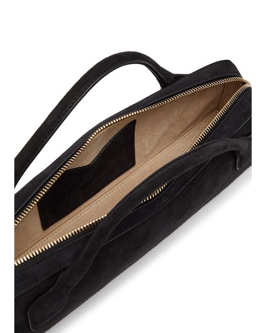 Alaïa Black Le Teckel Suede Clutch