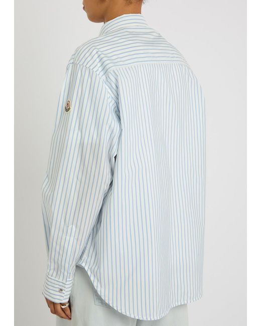 Moncler White Striped Shell Shirt