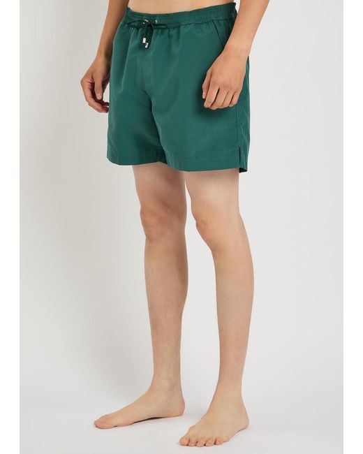 Sunspel Green Shell Swim Shorts for men