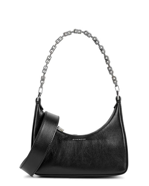 Givenchy Moon Cut Out Mini Leather Shoulder Bag in Black | Lyst