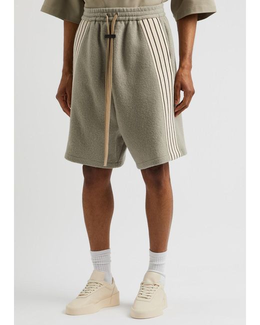Fear Of God Gray Striped Wool Shorts for men