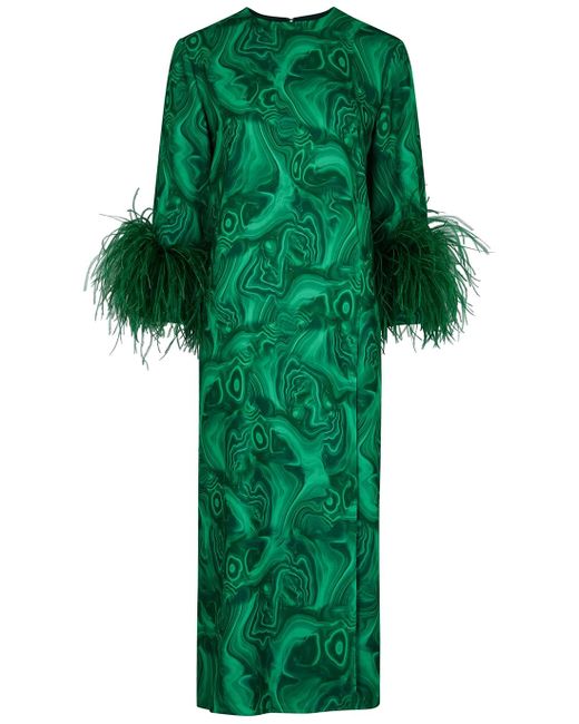 16Arlington Malachite Green Printed Midi Dress