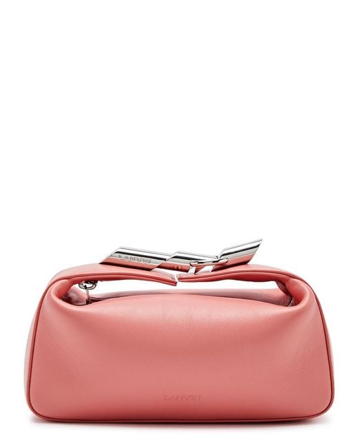 Lanvin Pink Haute Sequence Leather Clutch