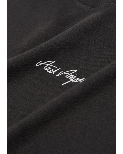 Axel Arigato Black Sketch Logo-Print Cotton T-Shirt for men