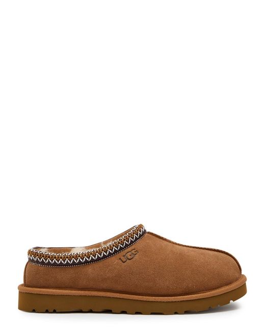 Ugg Brown Tasman Suede Slippers for men