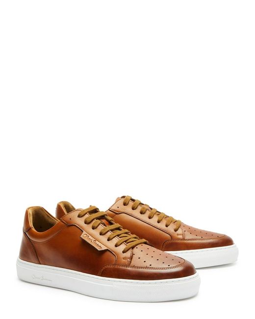 Oliver Sweeney Brown Edwalton Leather Sneakers for men