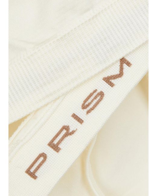 Prism White Graceful Stretch-jersey Soft-cup Bra