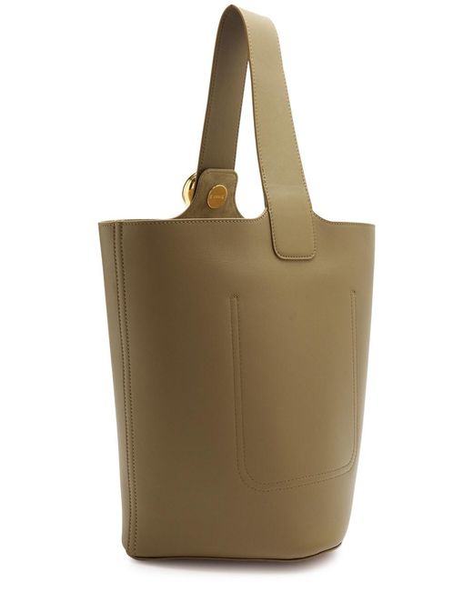 Loewe Natural Pebble Medium Leather Bucket Bag