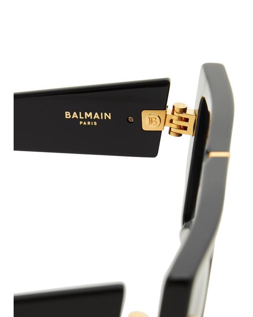 BALMAIN EYEWEAR Black B-grand D-frame Sunglasses for men