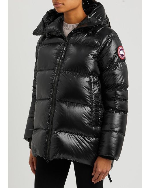 Canada Goose Black Cypress Quilted Feather-Light Shell Coat