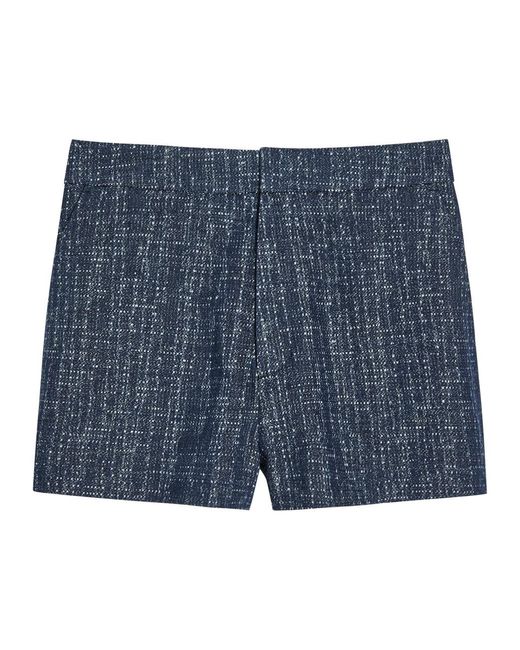 FRAME Blue The Tweed Tweed Shorts