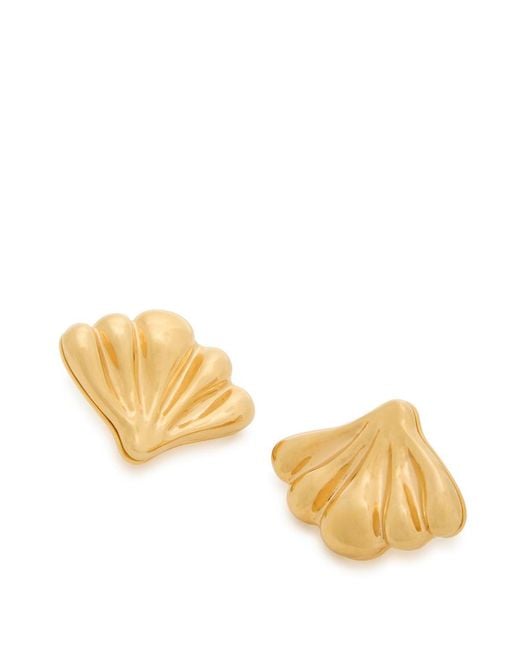 Chloé White The Chloé Mirror Shell Earrings