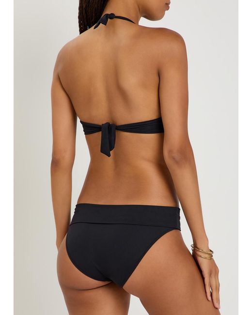 Melissa Odabash Black Brussels Halterneck Bikini Top