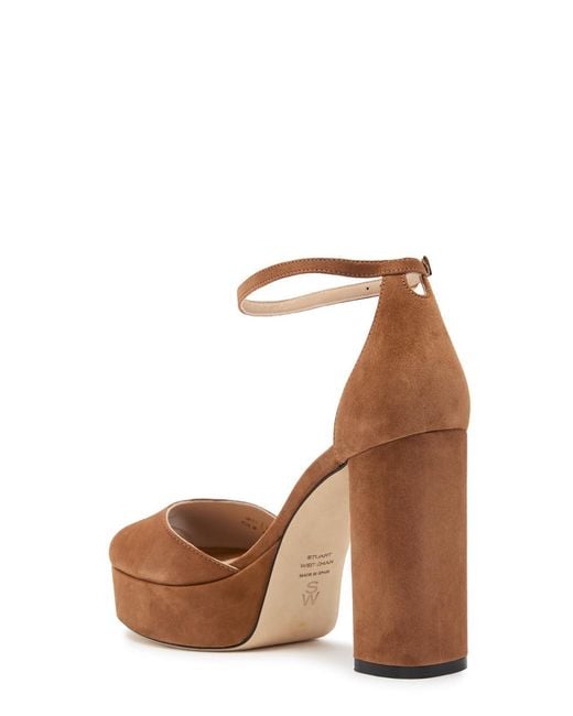 Stuart Weitzman Brown Sabrina 110 Suede Platform Sandals