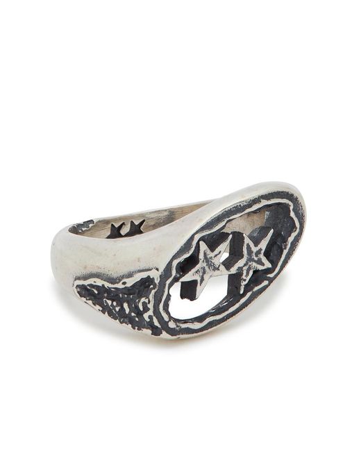 Twojeys Metallic Wraped Sterling-Plated Ring for men
