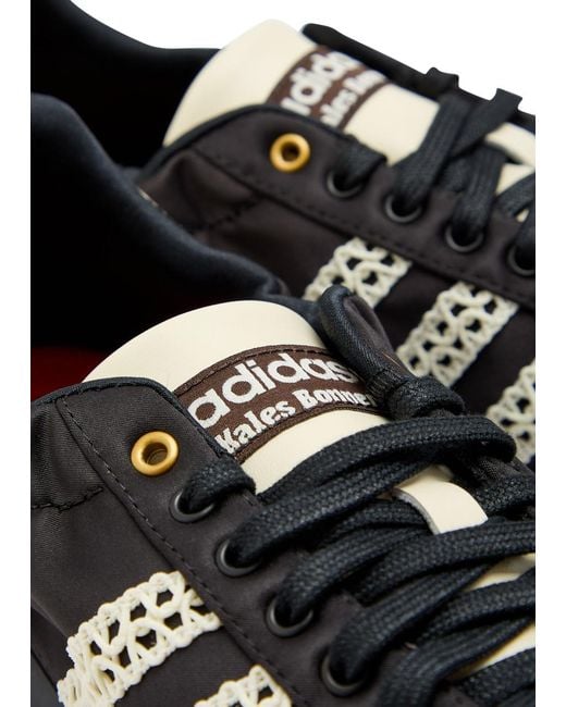 Wales Bonner Black Adidas X Karintha Satin Sneakers