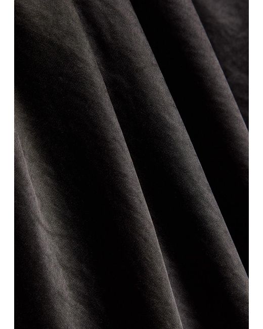 Vince Black Wide-Leg Satin Trousers
