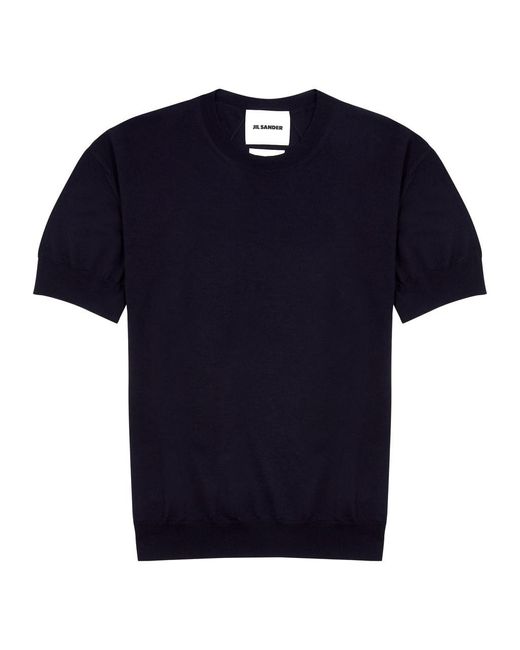 Jil Sander Blue Wool T-shirt for men