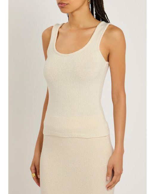 Almada Label Natural Riri Knitted Bouclé Tank