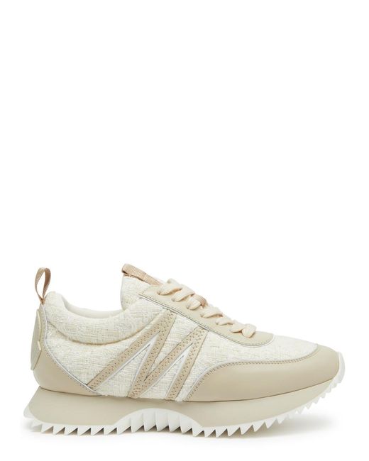 Moncler White Pacey Panelled Nylon Sneakers