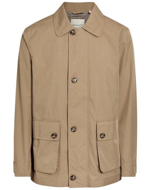 Gant Natural Cotton-Blend Barn Jacket for men