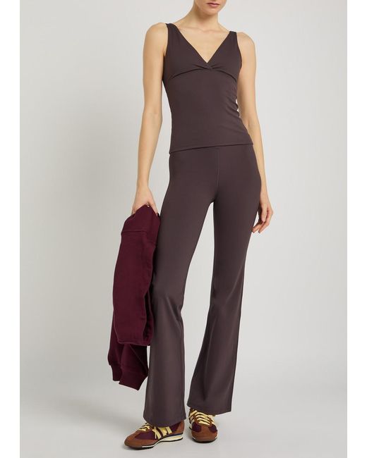 Tala Purple Dayflex V-Neck Stretch-Jersey Vest