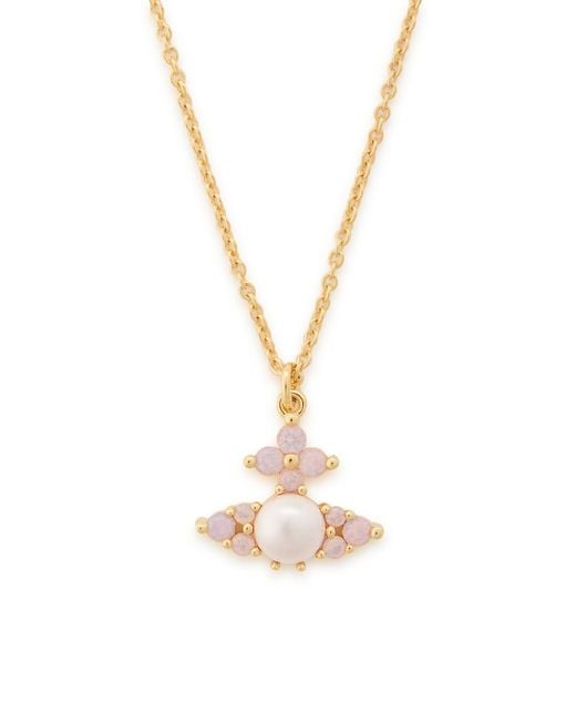 Vivienne Westwood Metallic Feodora Orb Crystal-Embellished Necklace