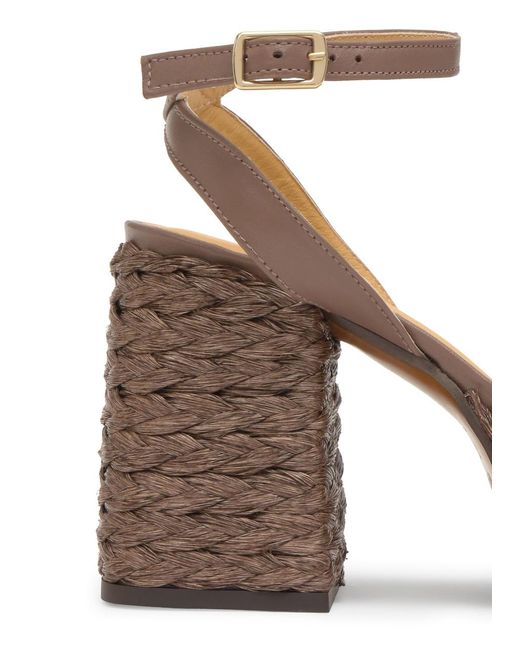 Castaner Brown Valeriette Raffia Platform Sandals