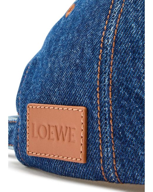 Loewe Blue Logo-Embroidered Cap for men