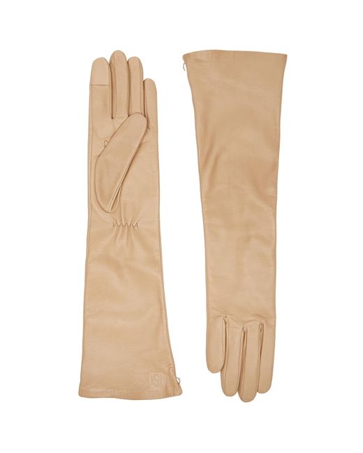 Handsome Stockholm Natural Essentials Long Leather Gloves