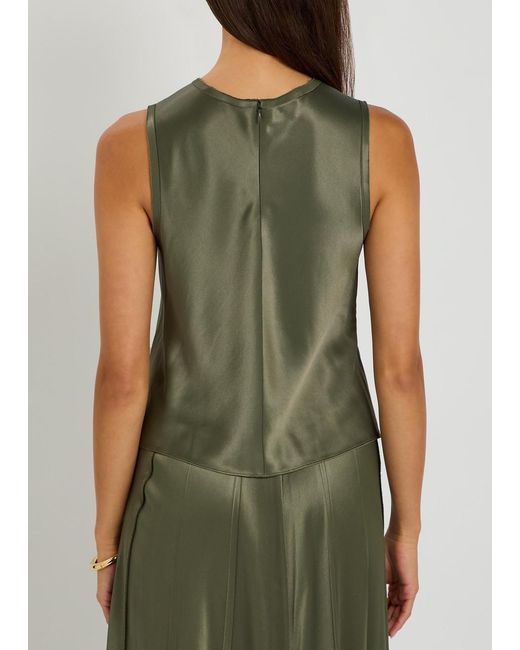 Vince Green Satin Top