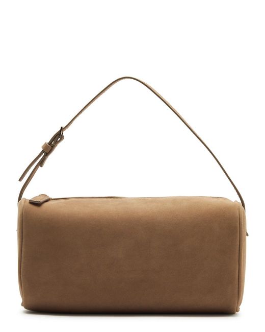 The Row Brown 90's Suede Top Handle Bag