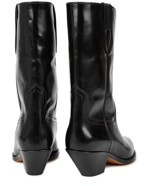 Isabel Marant Black Étoile Dahope 50 Leather Ankle Boots